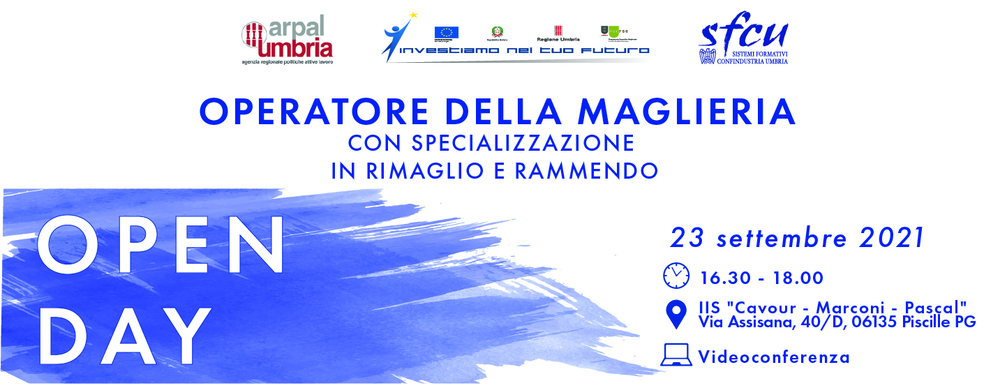 OPEN DAY – “Operatore della maglieria con specializzazione in rimaglio e rammendo”