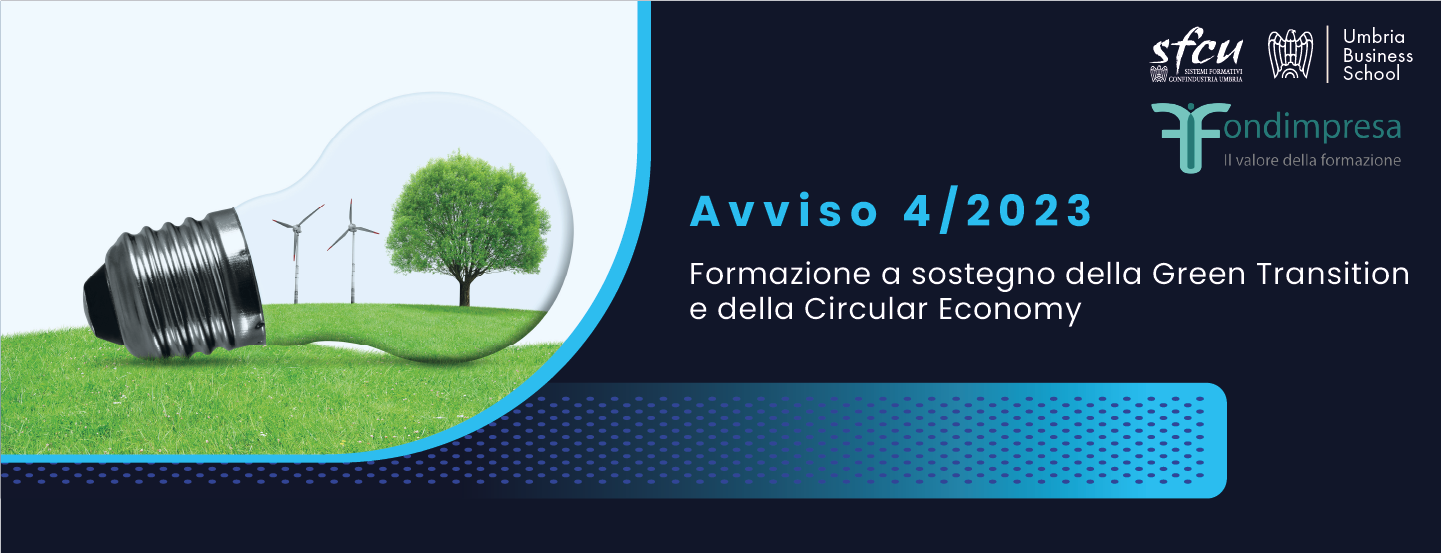 Fondimpresa- Avviso 4/2023 “Formazione a sostegno della Green Transition e della Circular Economy nelle imprese aderenti”