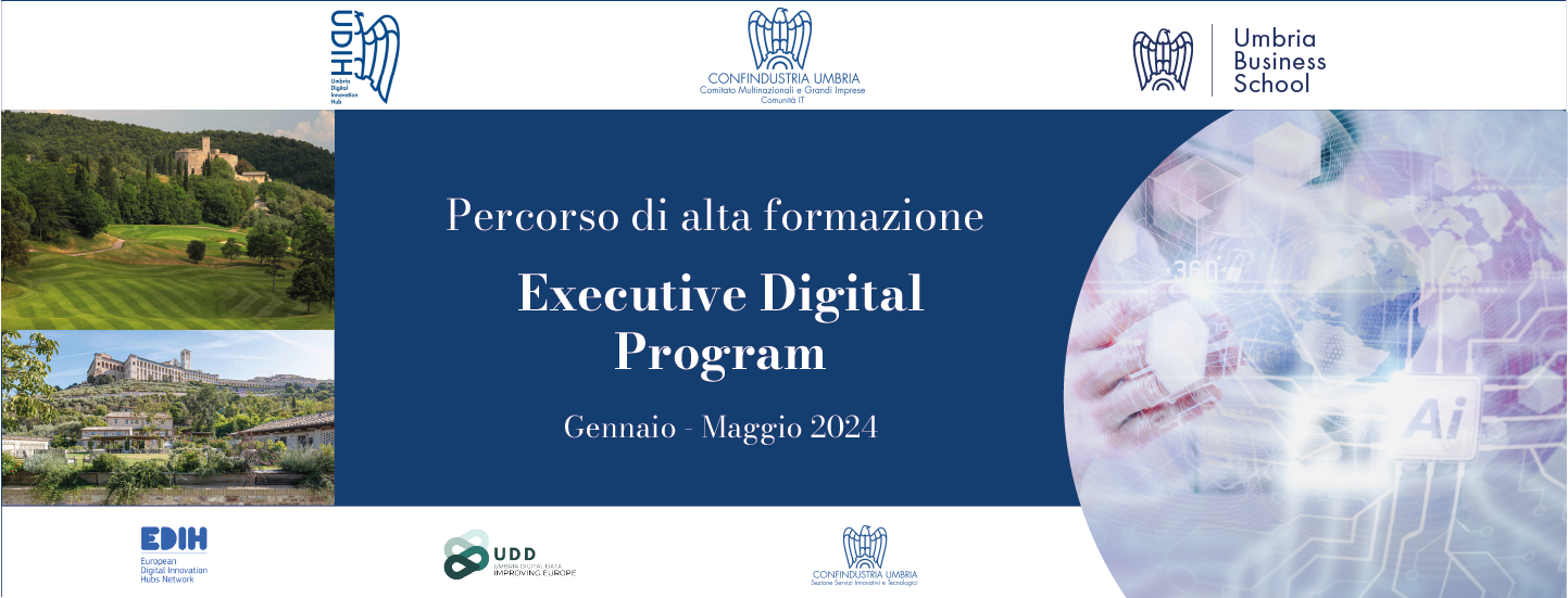 Percorso di alta formazione “Executive Digital Program 2024”. Iscrizioni aperte fino al 15 gennaio 2024.
