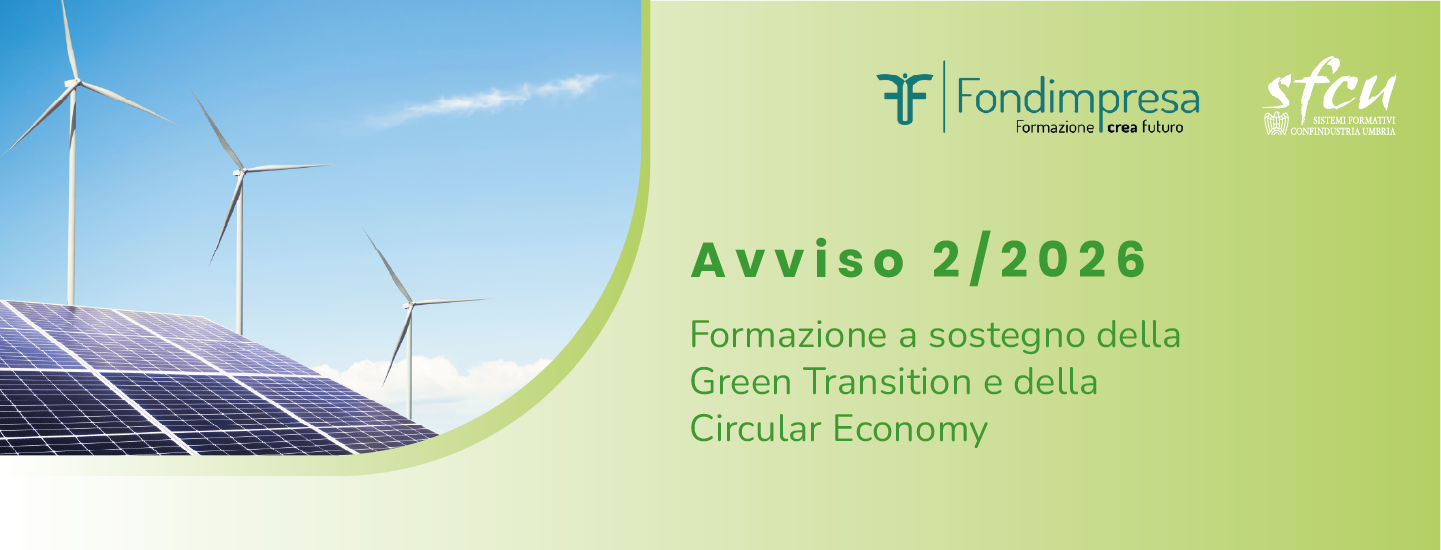 Fondimpresa- Avviso 2/2026 “Formazione a sostegno della Green Transition e della Circular Economy nelle imprese aderenti”